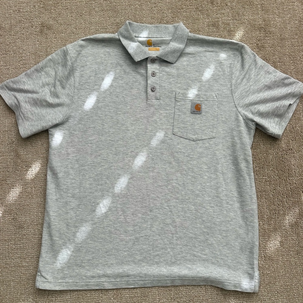 Carhartt Light Gray Polo Shirt for Men